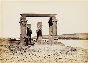 ANTONIO BEATO (1835-1906)/PETER E. BERGHEIM (1813-1895) An album of 27 photographs of Upper Egypt, Nubia, and Palestine, including 21 a